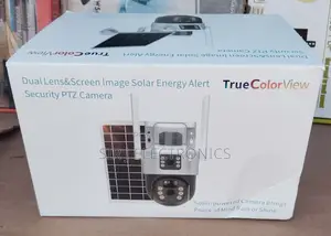 4g Dual Lens Cctv Camera With Solar Panel And Security Alarm
