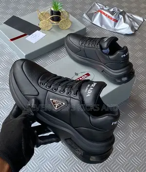 High Quality Prada Milano Italian Leather Men Sneakers