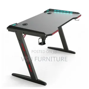 Home and Office Work Gaming Desk With Led Lights