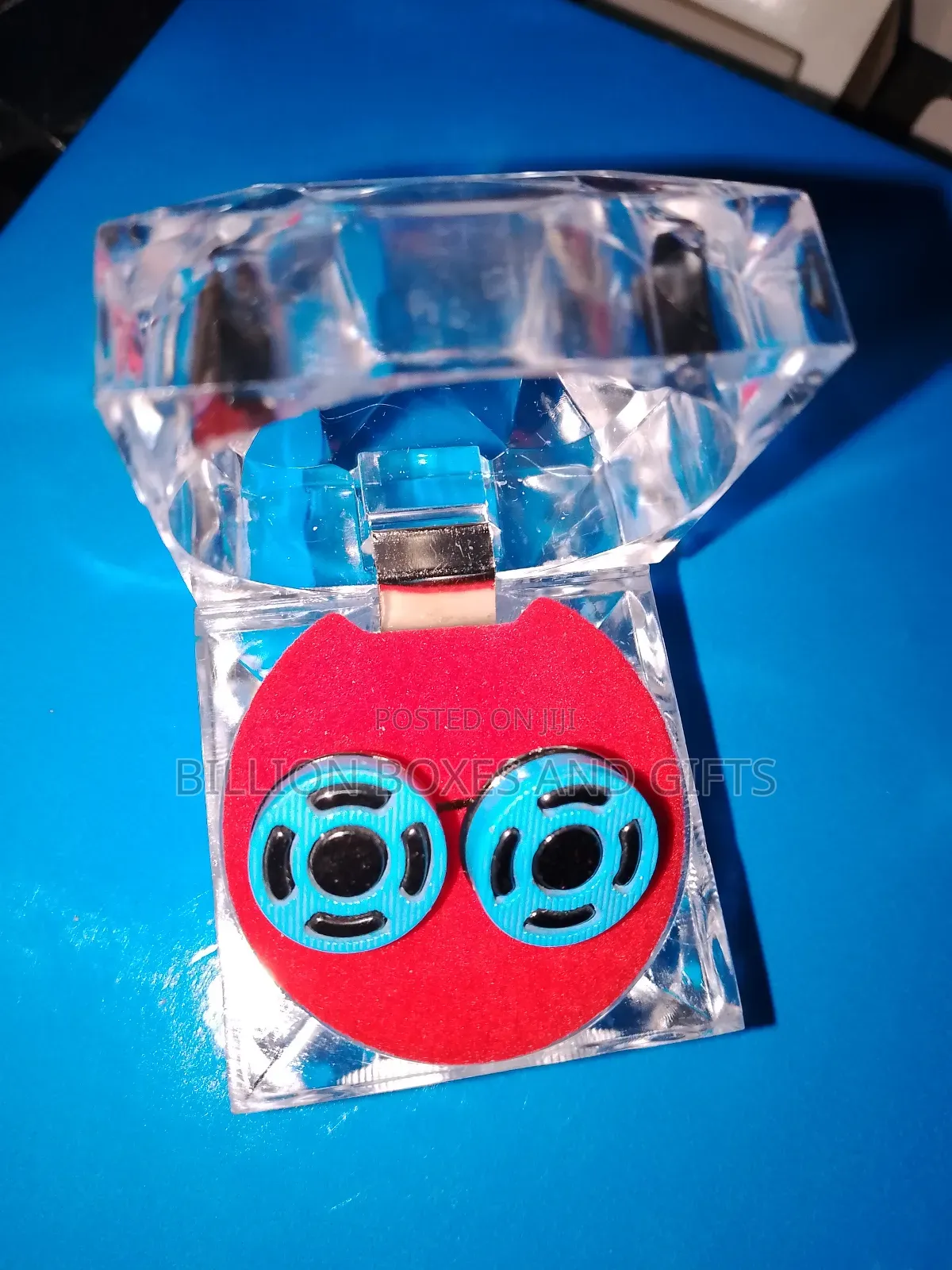 Premium Cuff Links, Blue Accent