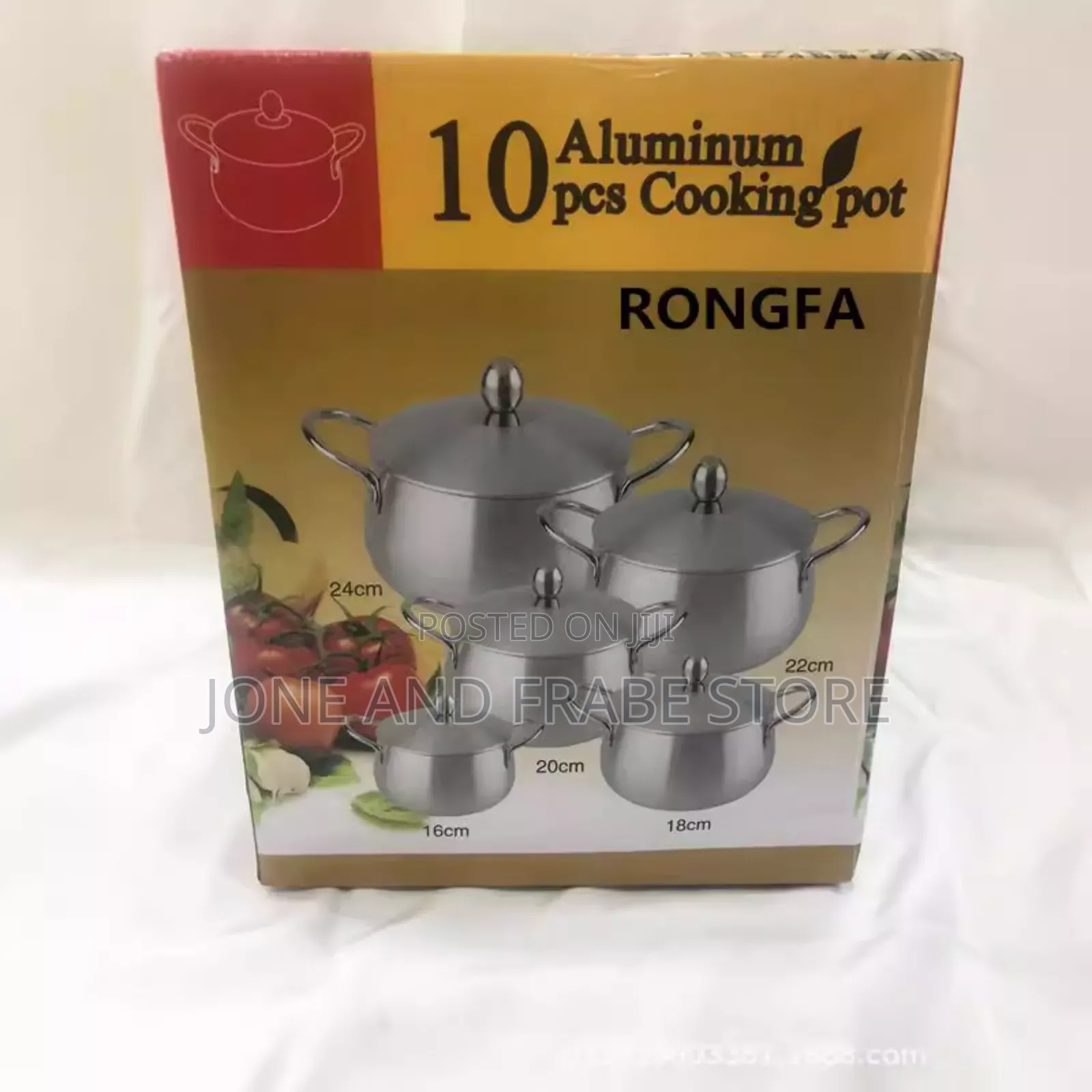 10pcs Sets Rongfa Aluminium Pot