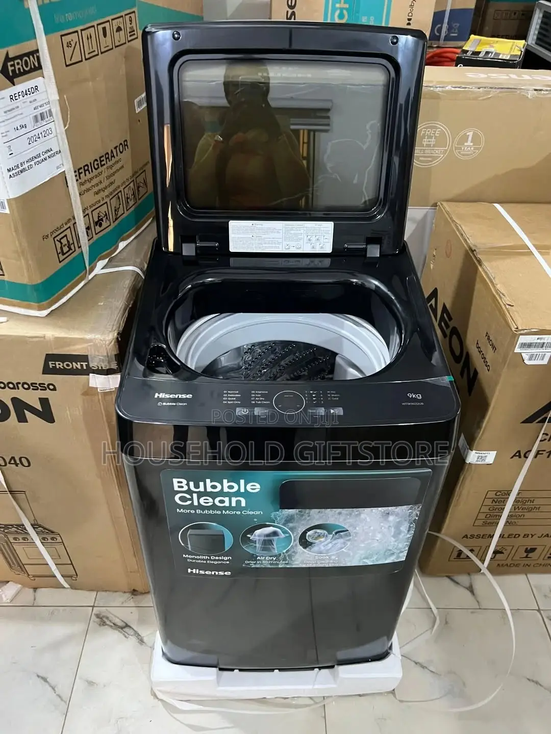 9kg Hisense Digital Top Load Automatic Washing Machine