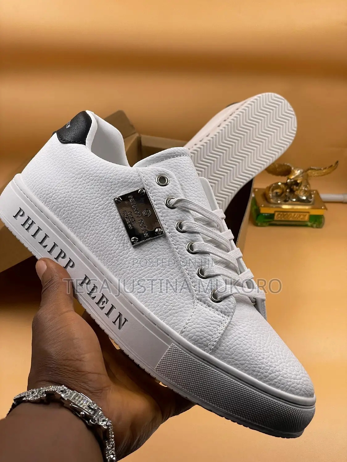 Phillip Plein Men's White Shoes