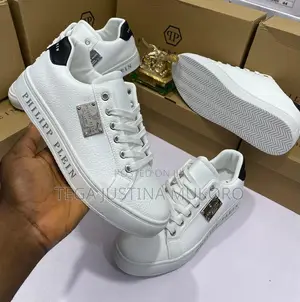 Phillip Plein Men's White Shoes