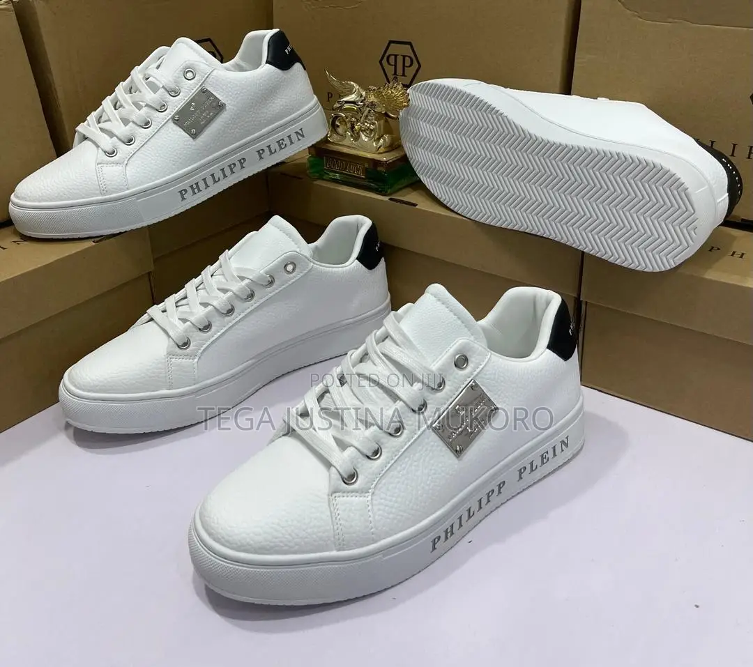 Phillip Plein Men's White Shoes