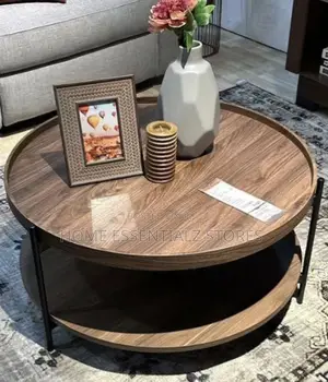 2 Tired Round Centre Table With Tripod Stand