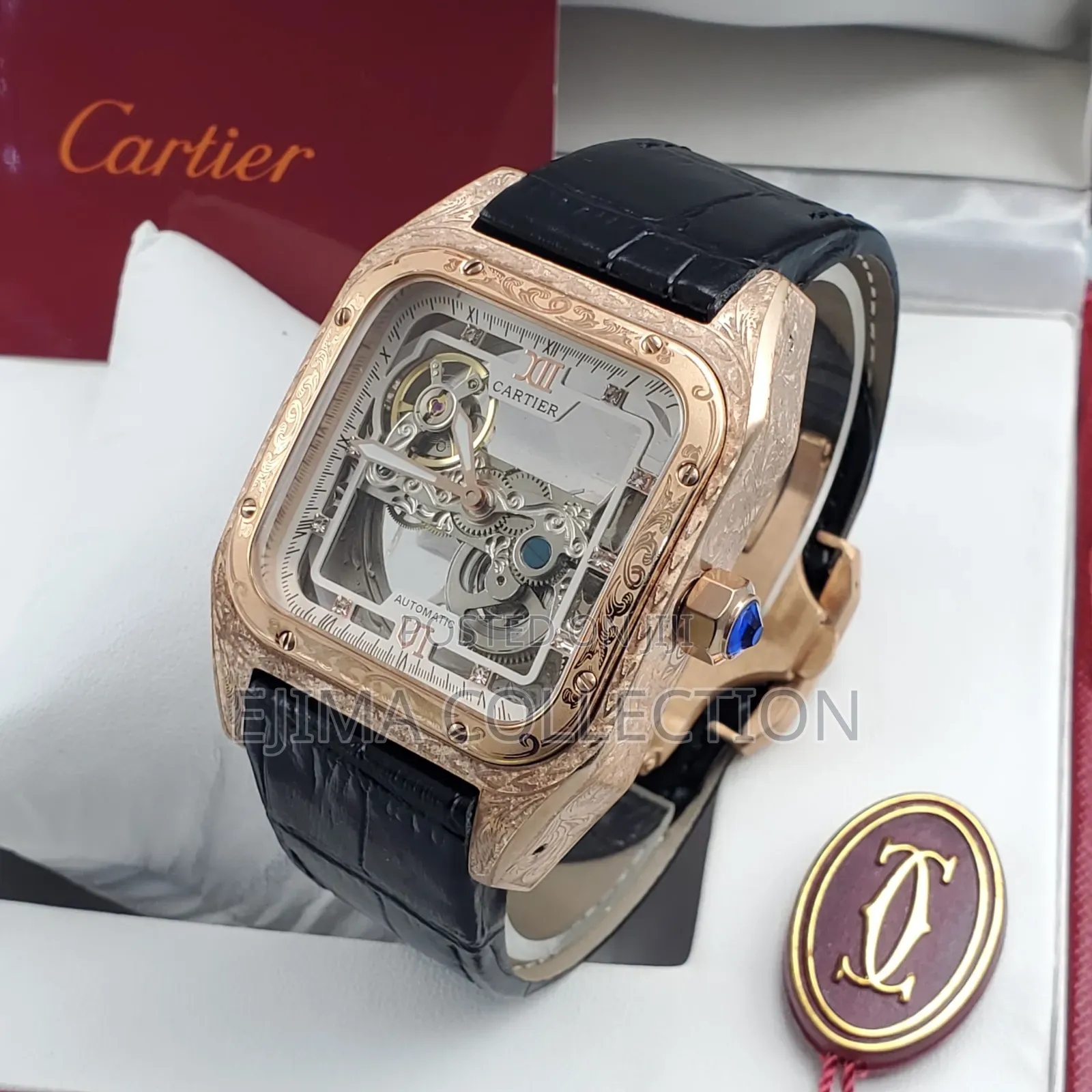 High Quality Cartier Leather Automatic