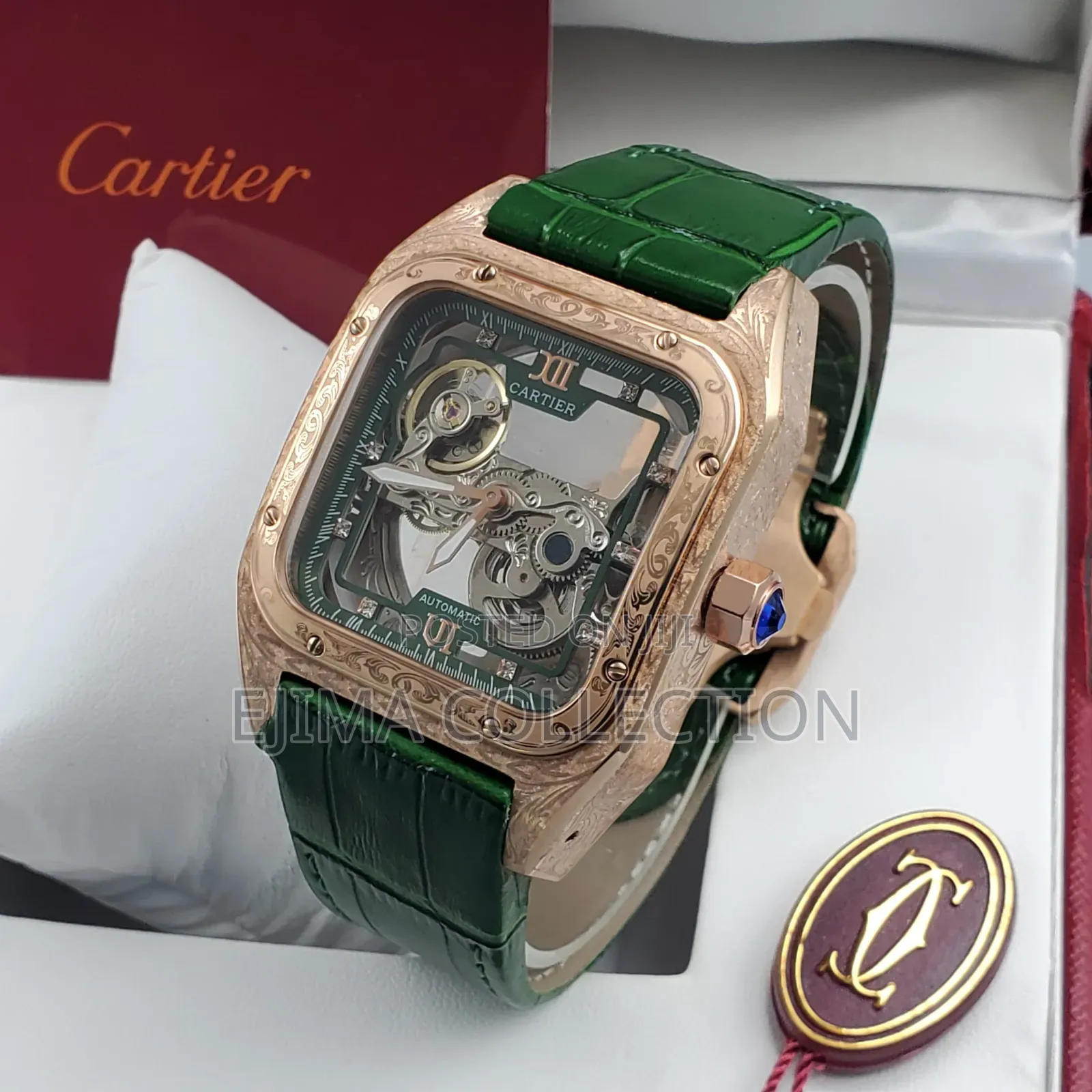 High Quality Cartier Leather Automatic