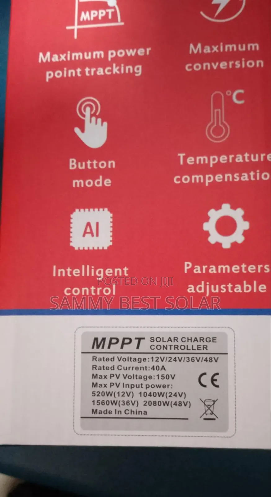 40ah/12v MPPT Solar Charger Controller Available Now.
