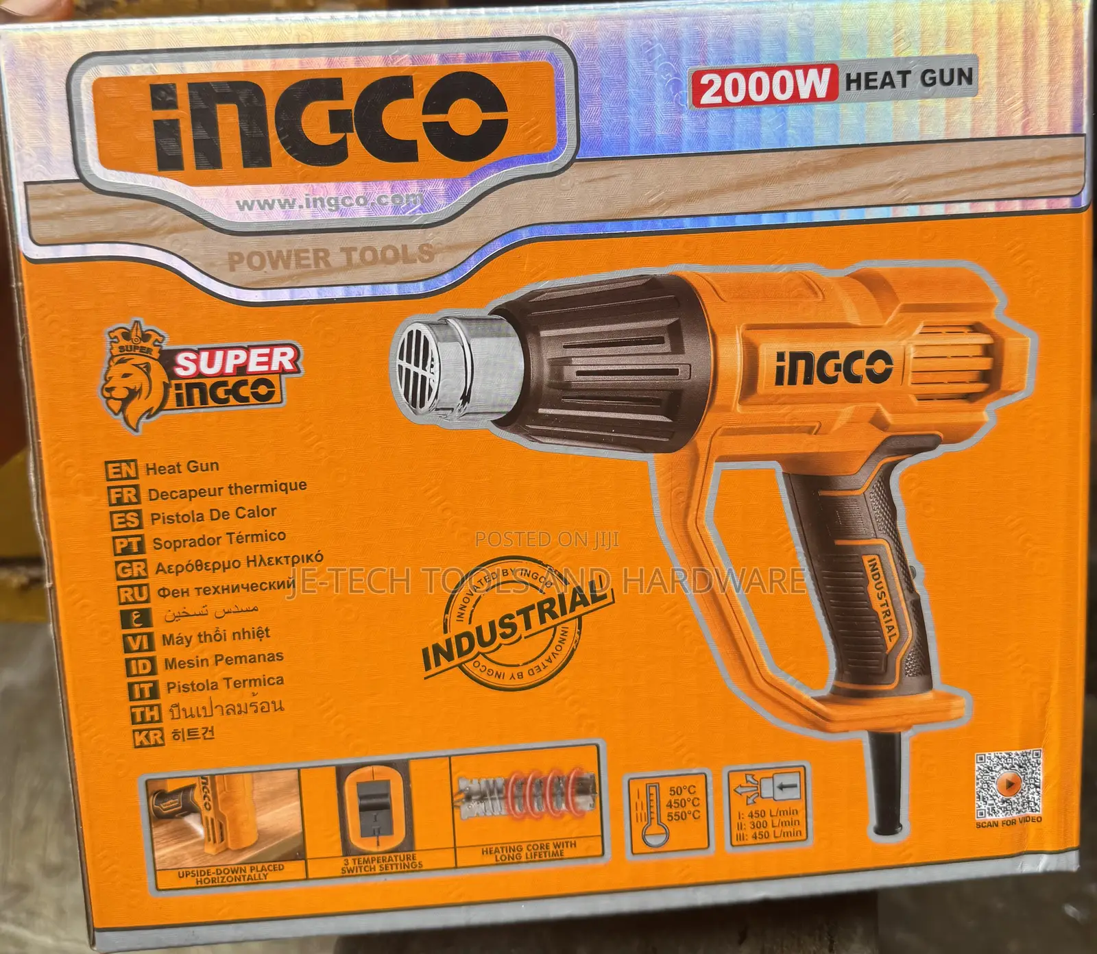 Ingco Air Hot Gun 2000w