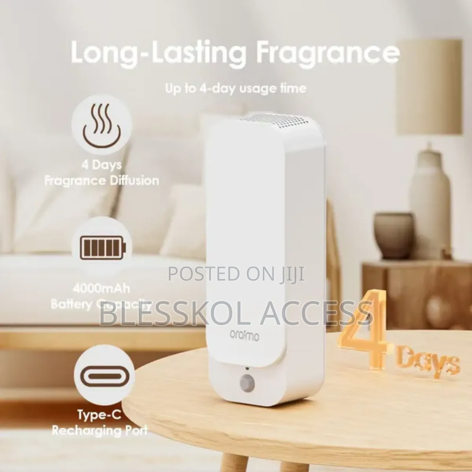Oraimo Aromaglow Waterless Wallmounted Aromatherapy Diffuser