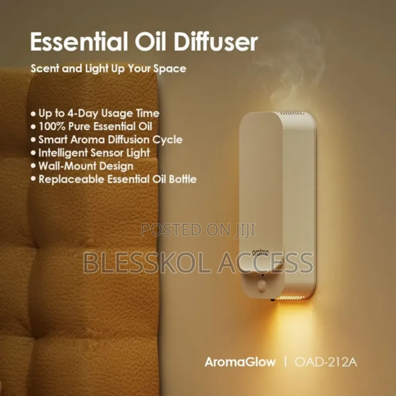 Oraimo Aromaglow Waterless Wallmounted Aromatherapy Diffuser