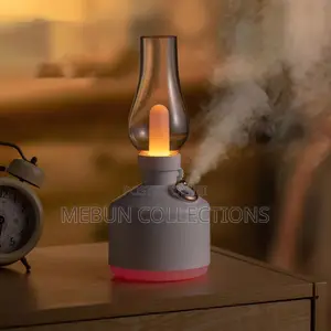Retro Lamp Air Humidifier 1200mah Rechargeable
