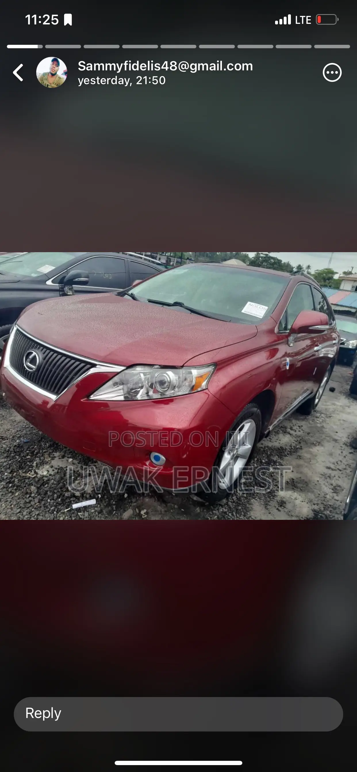 Lexus RX 350 2011 Red