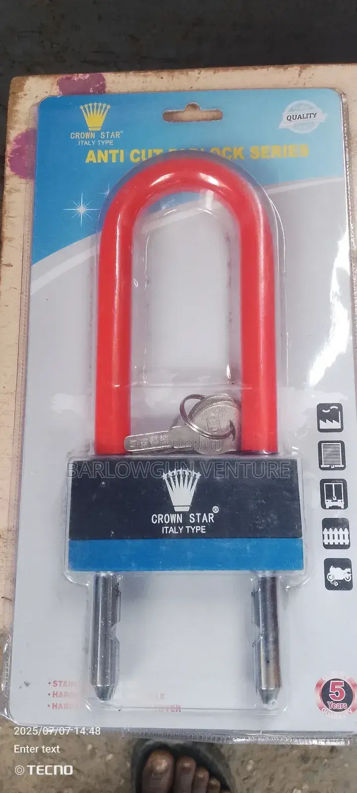 Security Padlock Motorcycle