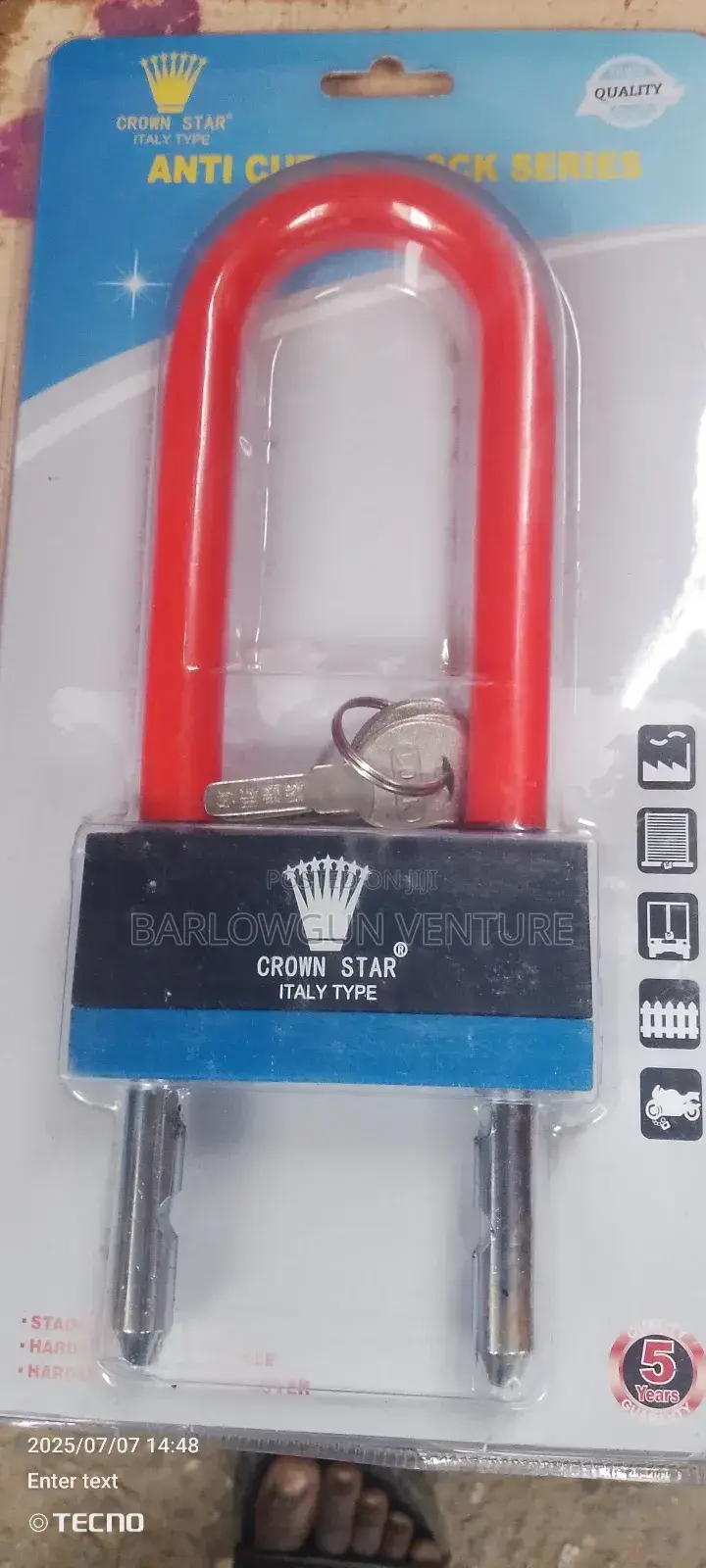 Security Padlock Motorcycle