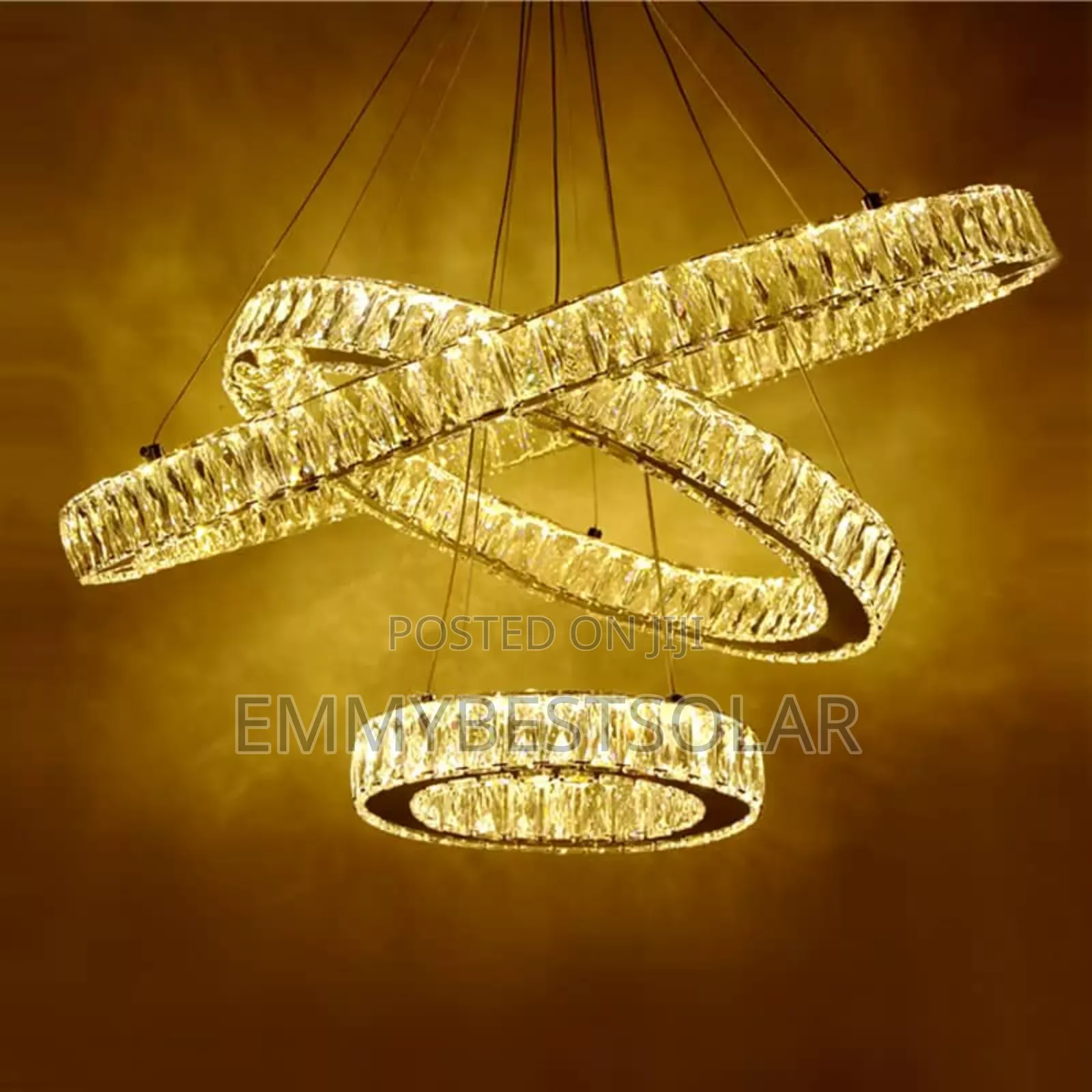 Silvery Crystal Chandelier Light