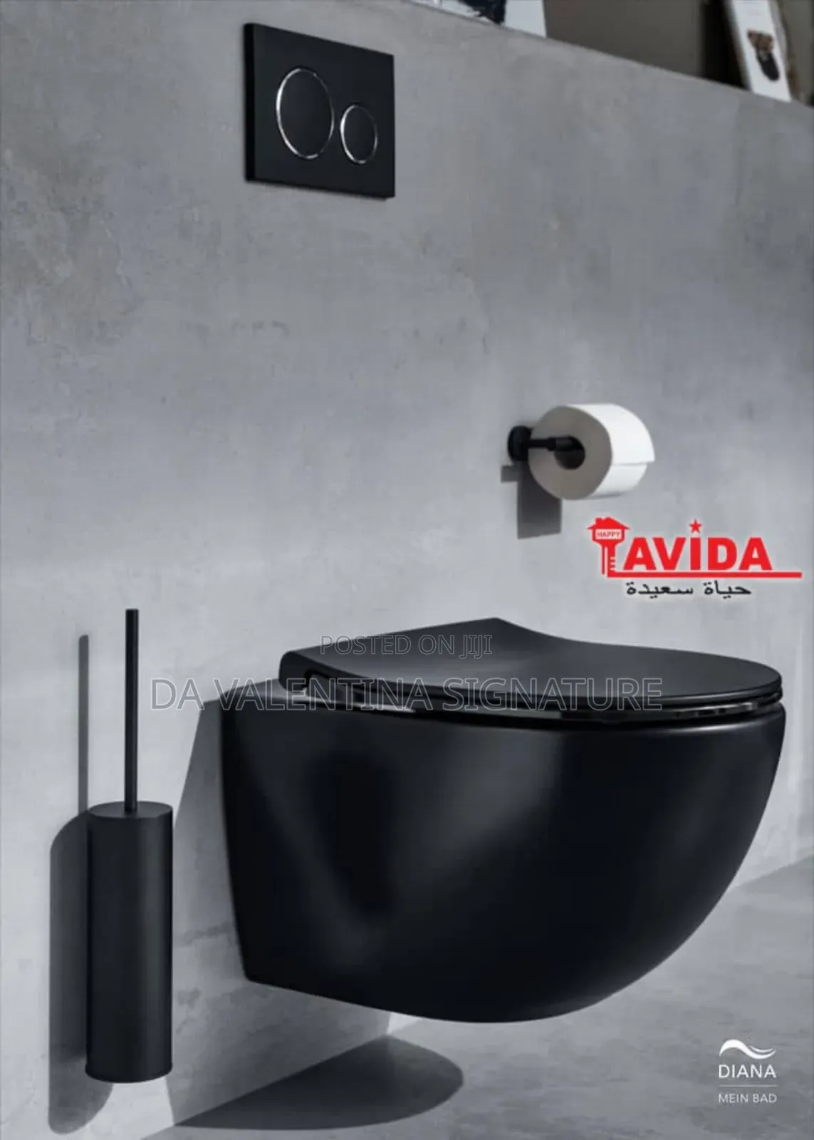 High Quality Black Conceal Water Closet