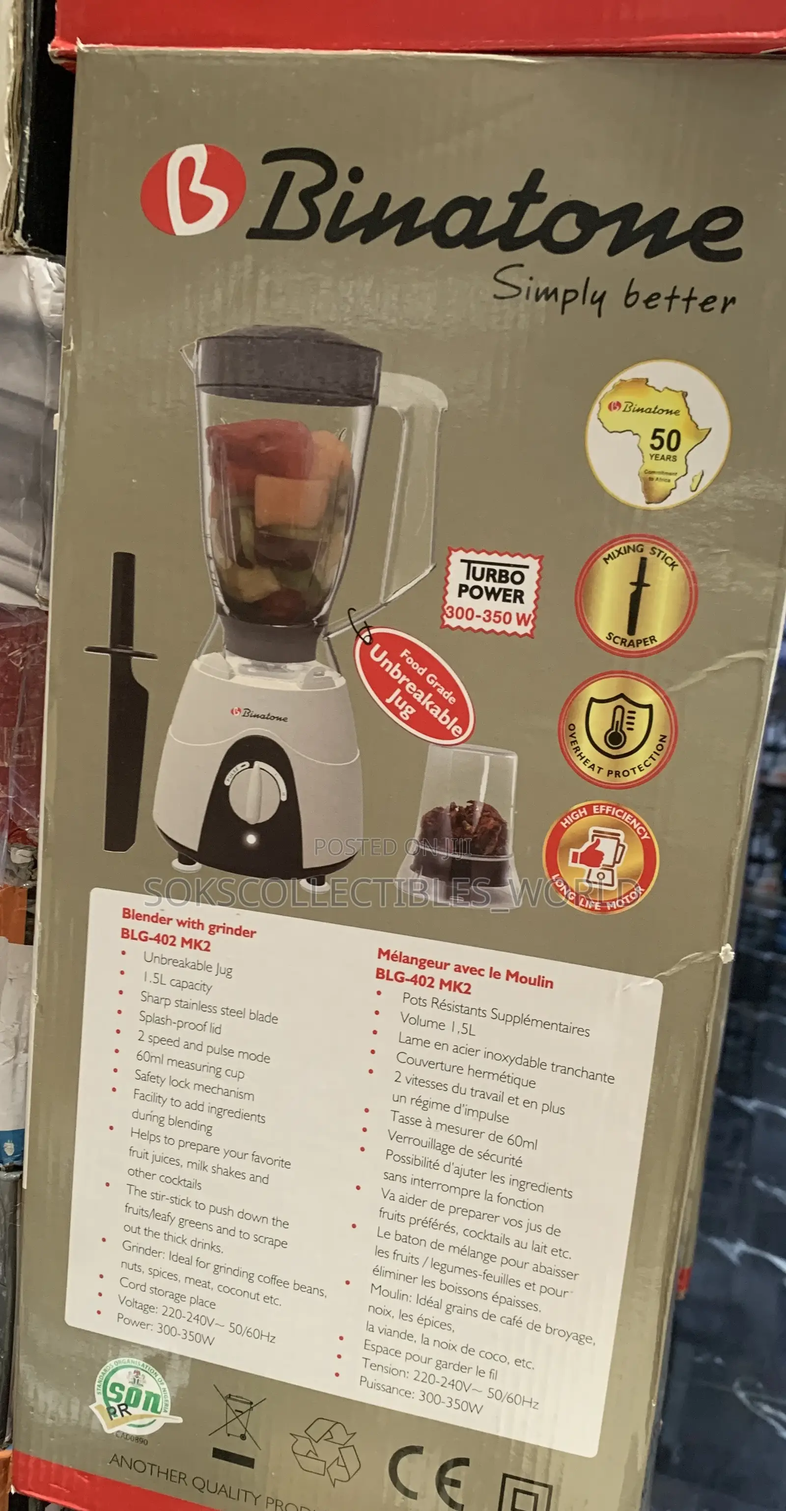 Binatone Blender With Grinder
