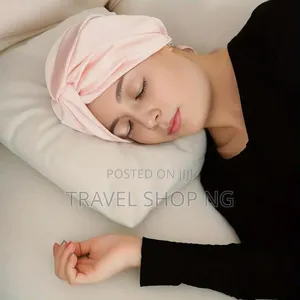 Satin Sleeping Cap With Twist Front Adjustment Buckle