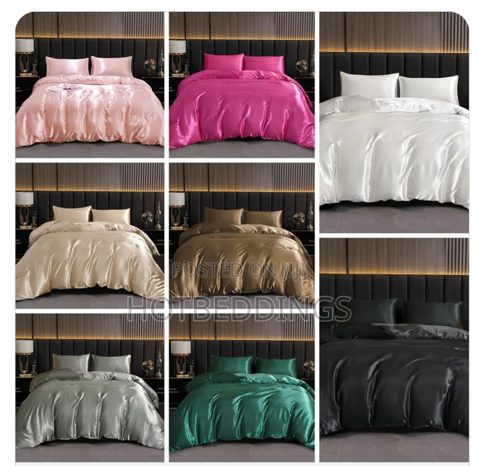 Classy Silk Duvet,Bedsheet With 4 Pillow Cases