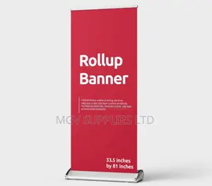 Roll-Up Banner Stand 85x200cm + Bag – For Events Ads