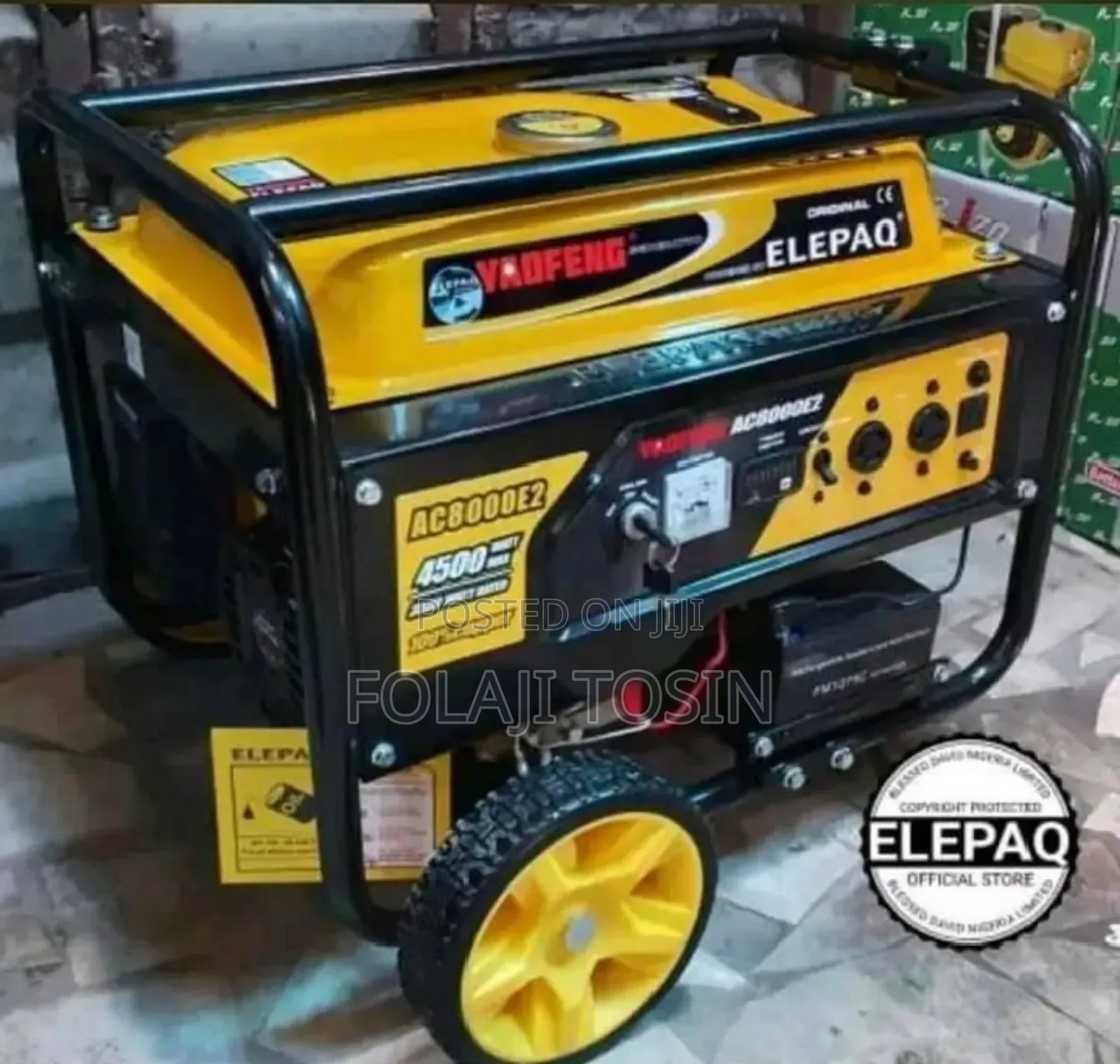 Elepaq Ac8000e2 4.5kva Generator