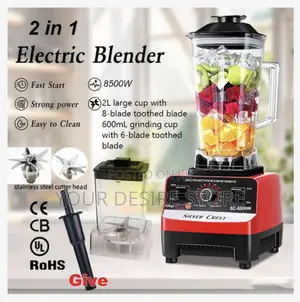 Silver Crest 2l Industrial 8500w Food Crusher Blender