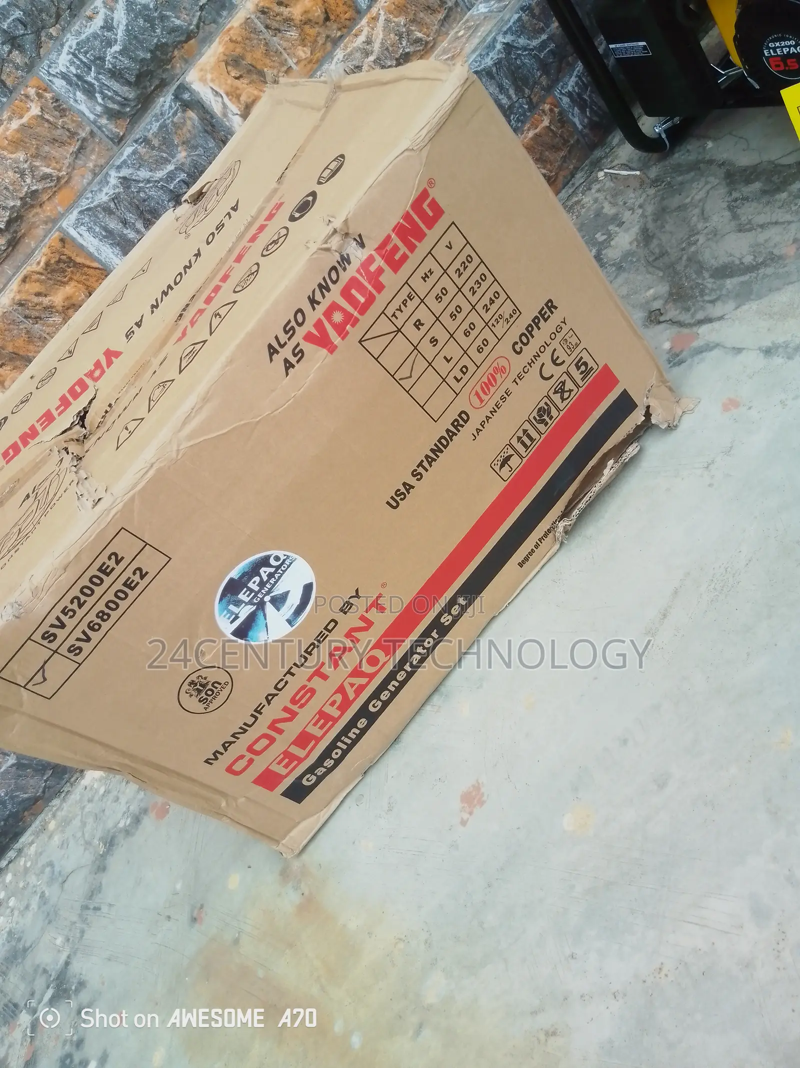 Sv6800e2 4.5 Kva Generator 100 % Copper