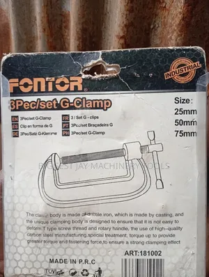 G-Clamp 3pcs Fontor