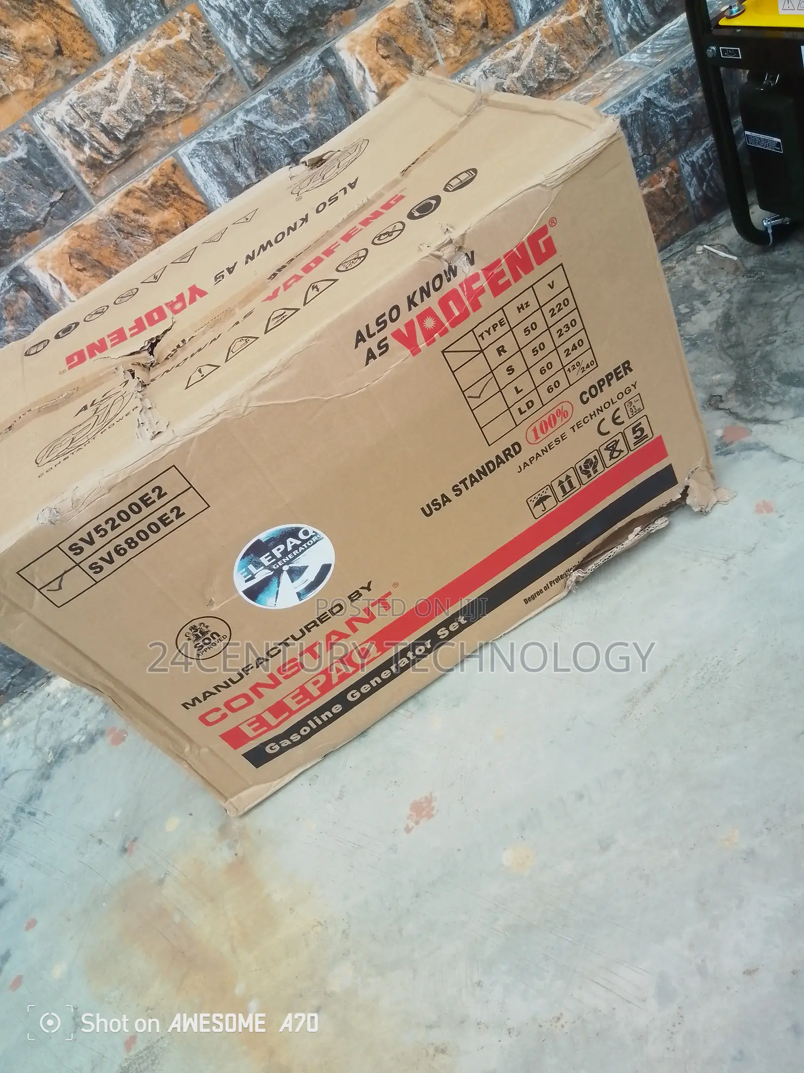 Sv6800e2 Generator Single Phase 220 V