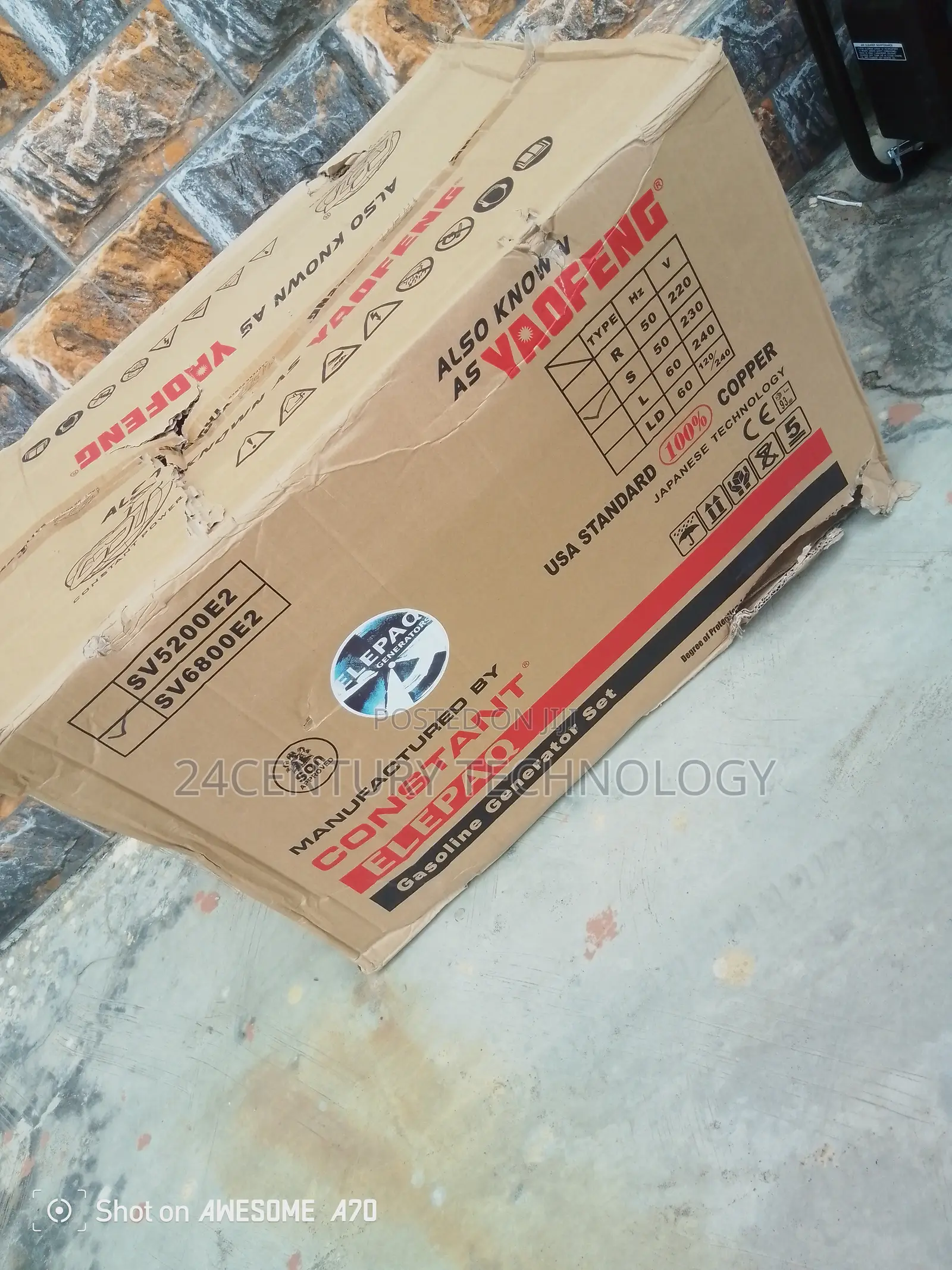 Sv6800e2 Generator W/ Electric Start