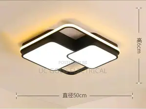 Nordic Square Ceiling Lamp Household Indoordecorled Lighting