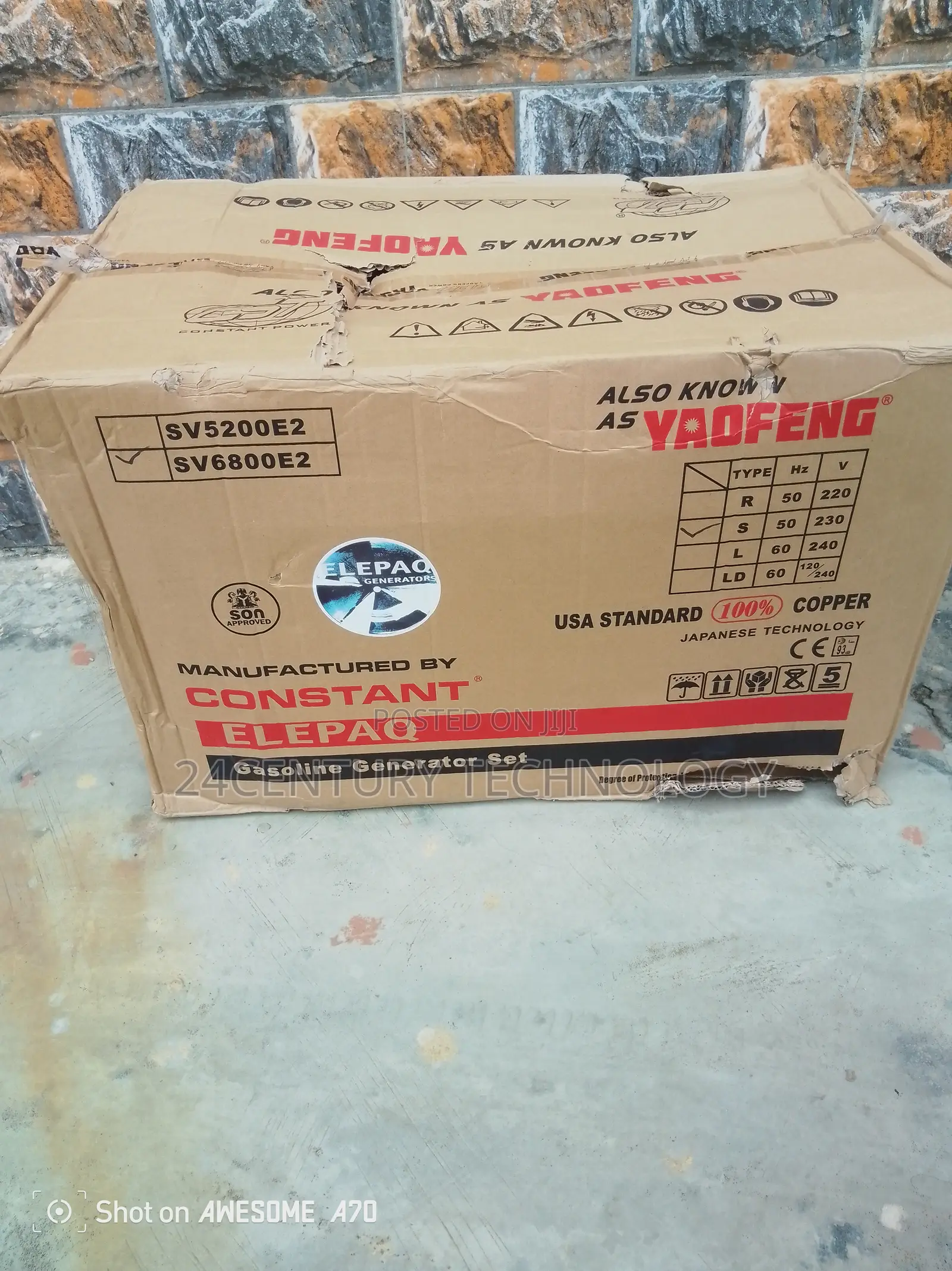 Sv6800e2 Generator 4‐Stroke Ohv Engine
