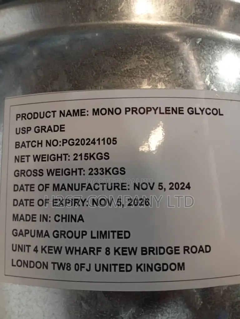 Monopropylene Glycol