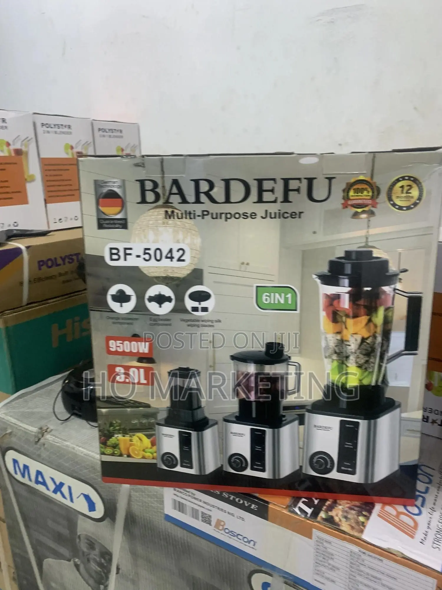 High-Speed 9500 W Bardefu Bf‐5042 Blender for Ice Nuts