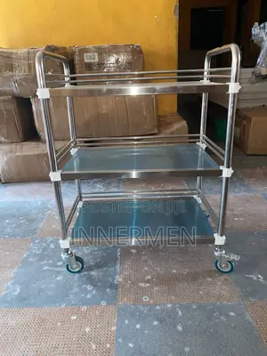 Stainless Steel Hospital Equipment Trolley 3-Tier