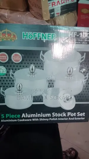 5 Set Hoffner Aluminium Stock Pot