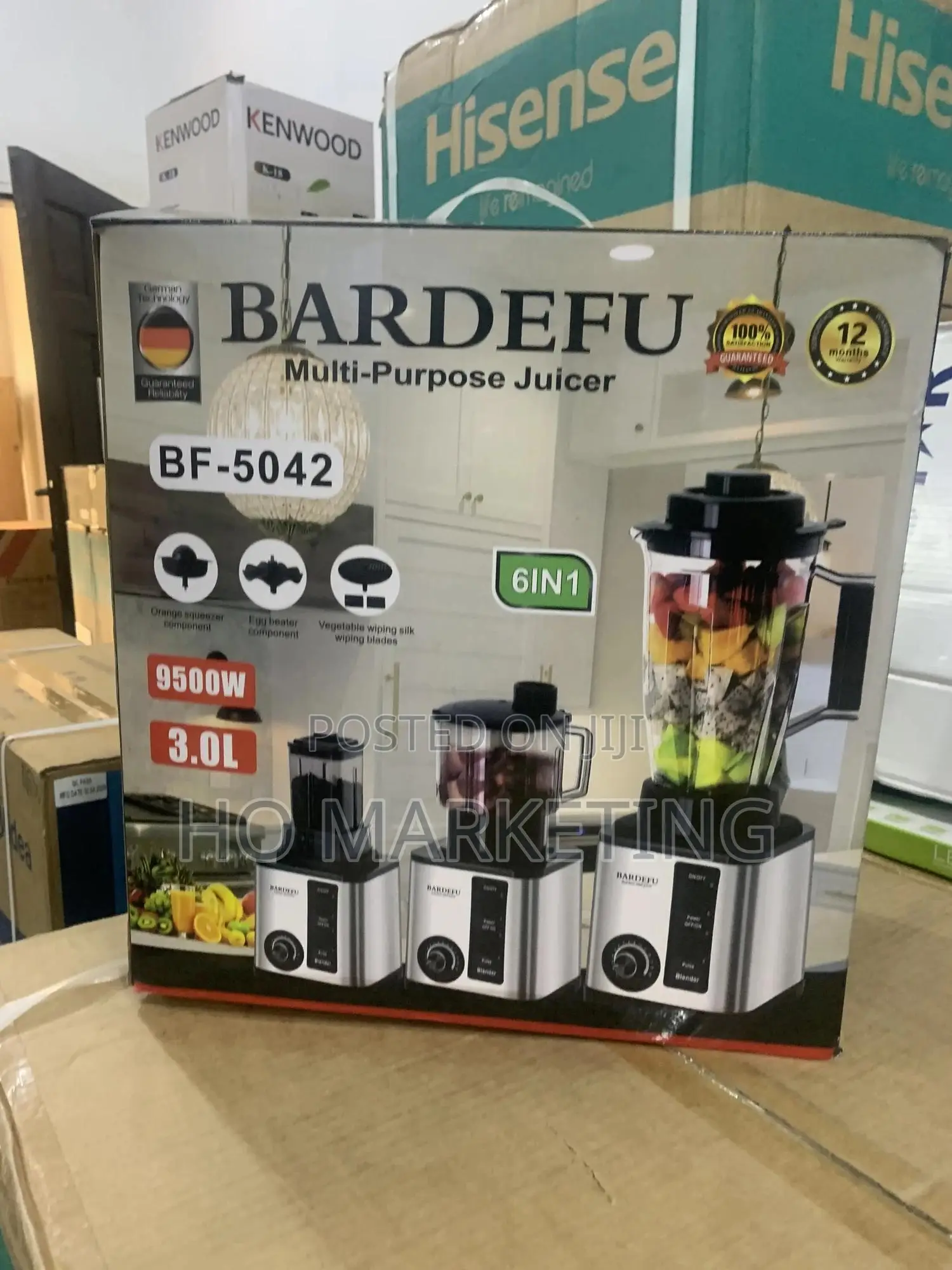 Bardefu Bf‐5042 Multi-Blender: Blend, Juice Grind in One