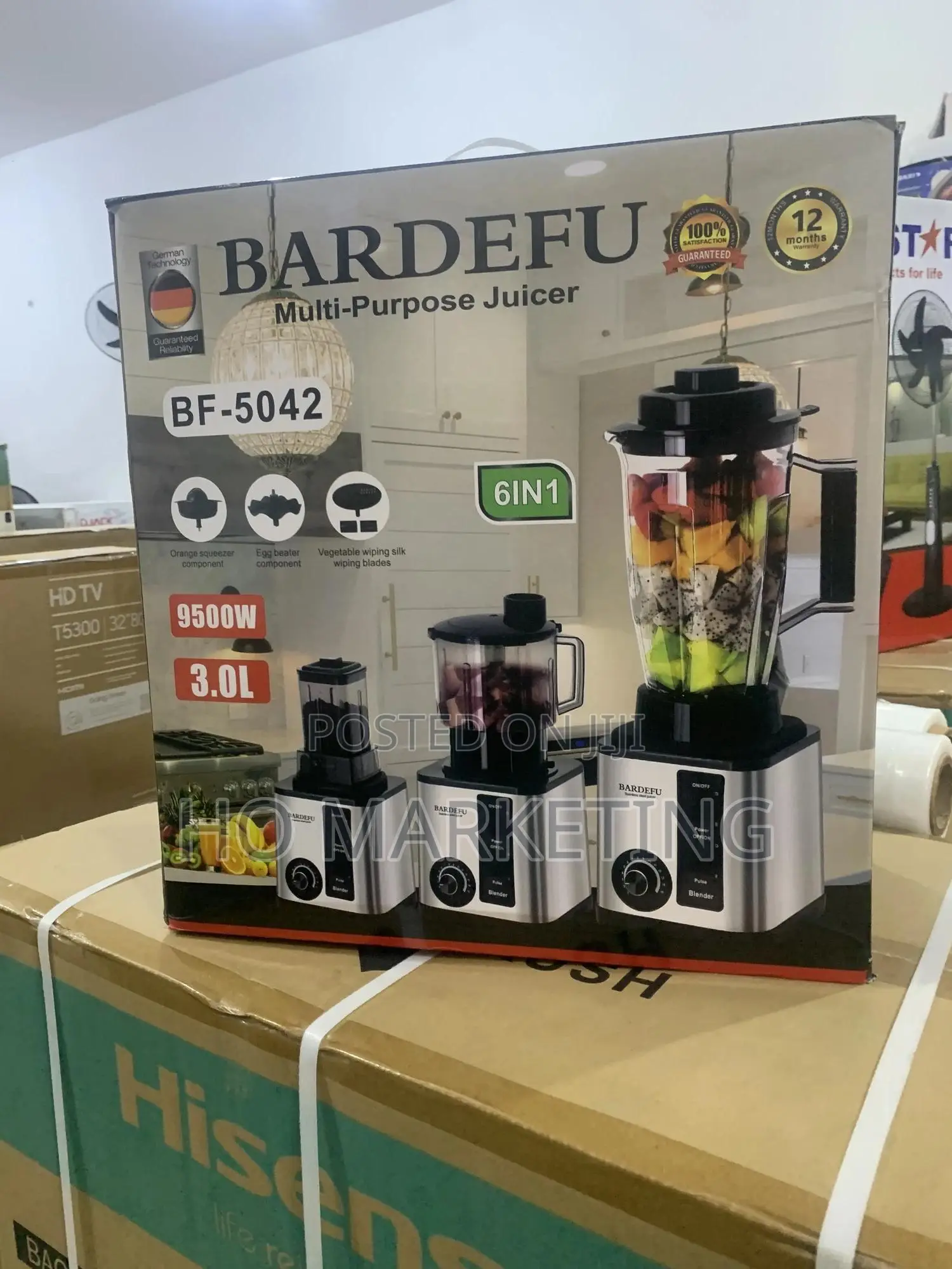 Bf‐5042 Blender: Comes With 4 Jars + Grinder + Juicer