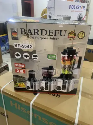 Bardefu Bf‐5042 6‐In‐1 9500w Power Blender, Juicer Grinder