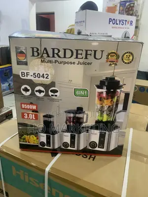 Bardefu Bf‐5042 6‐In‐1 9500w Power Blender, Juicer Grinder