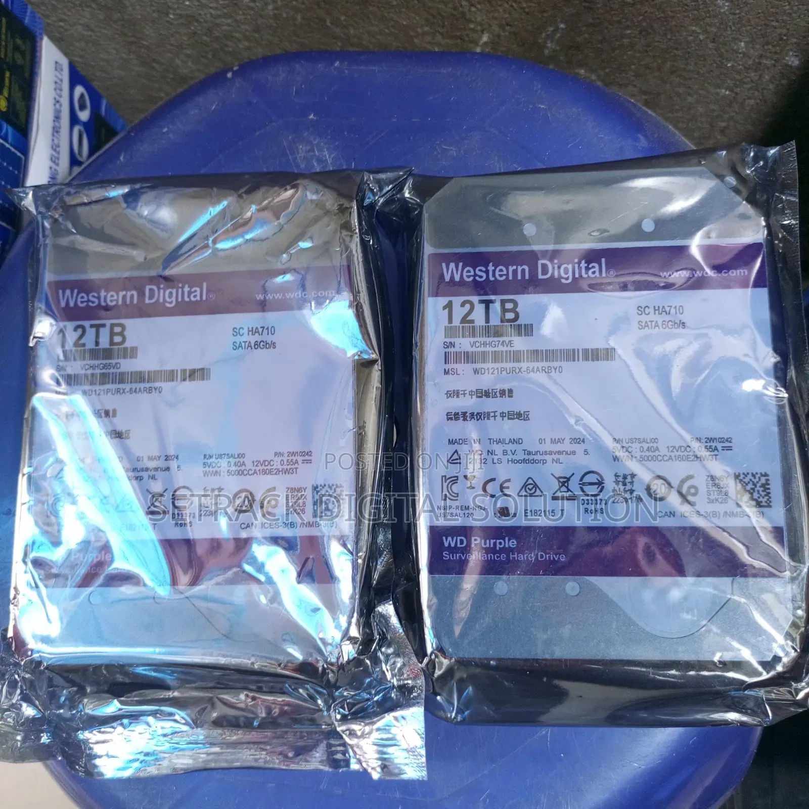 12tb Wd Purple Surveillance , HDD Sata, 3.5, Western Digital