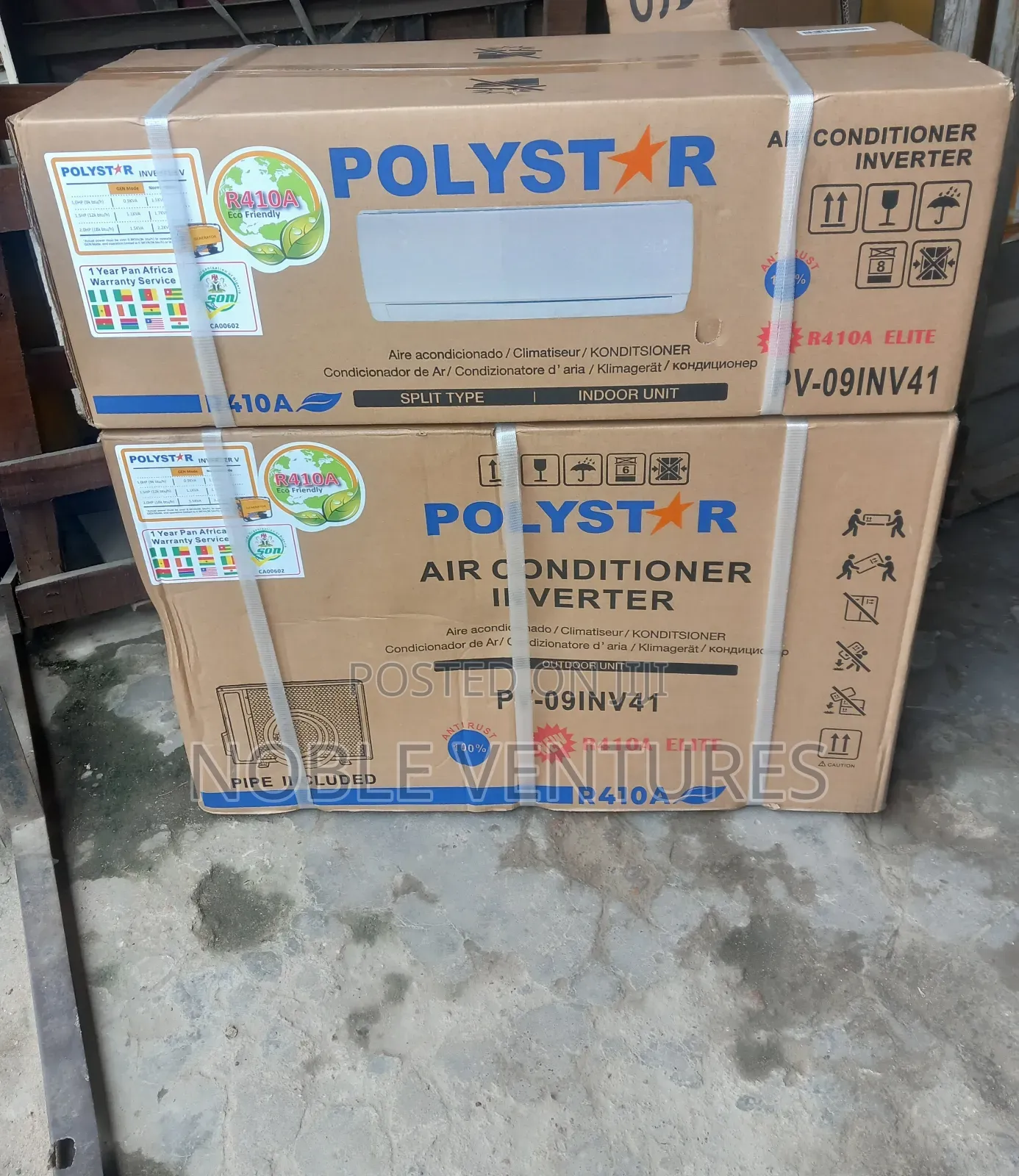 Original Polyester 1hp Inverter Split Unit Air-Conditioner 100%Copper ...