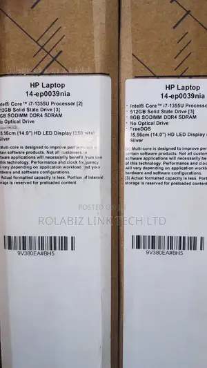New Laptop HP 14z 8GB Intel Core I7 SSD 512GB