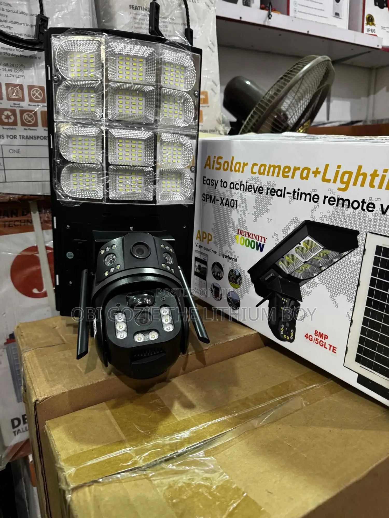 Ai Solar Camera Street Light, Solar Security Camera Street