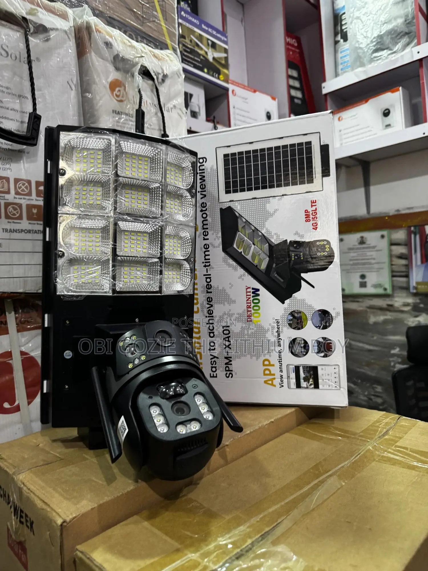 Ai Solar Camera Street Light, Solar Security Camera Street