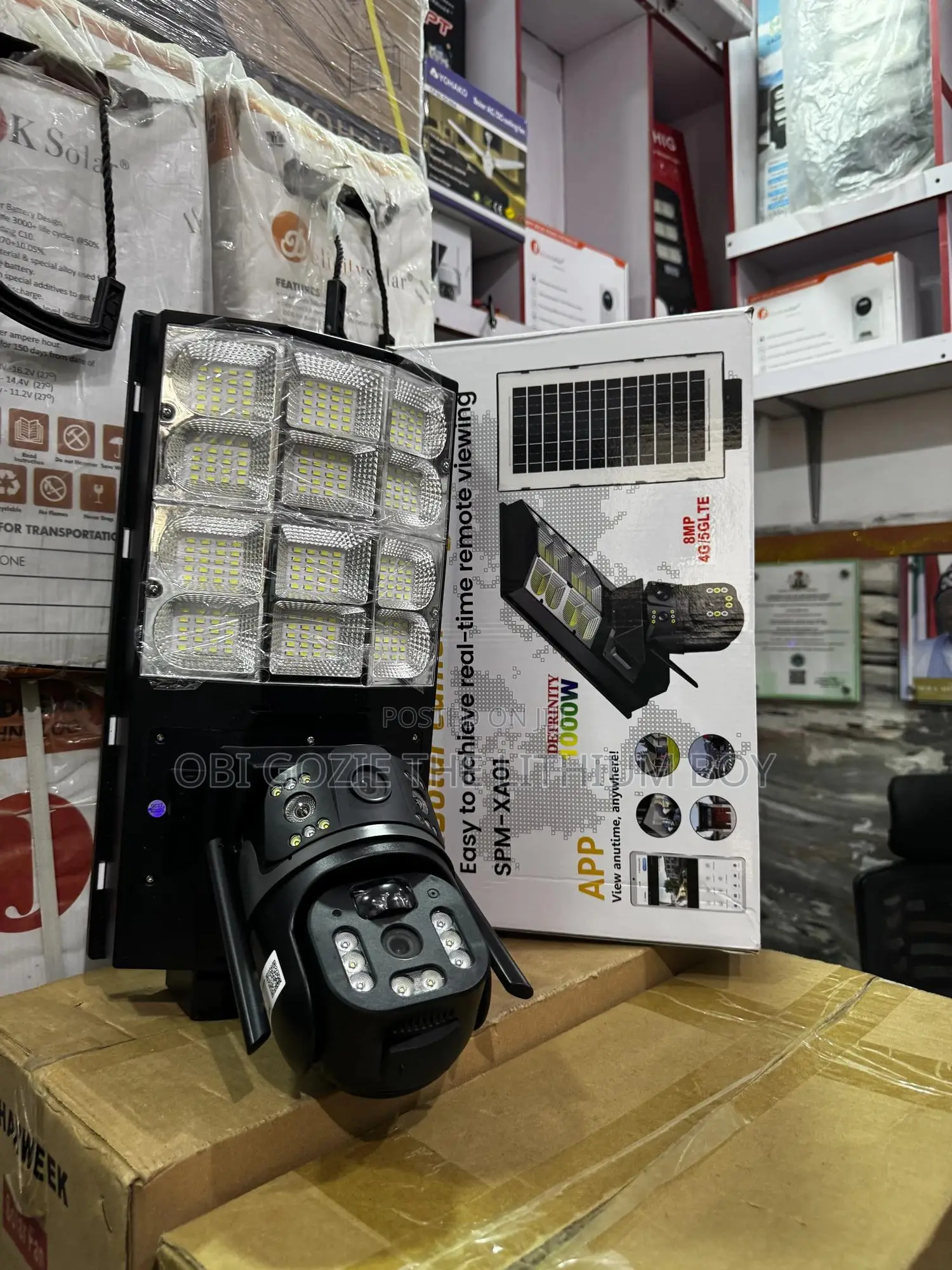 Ai Solar Camera Street Light, Solar Security Camera Street