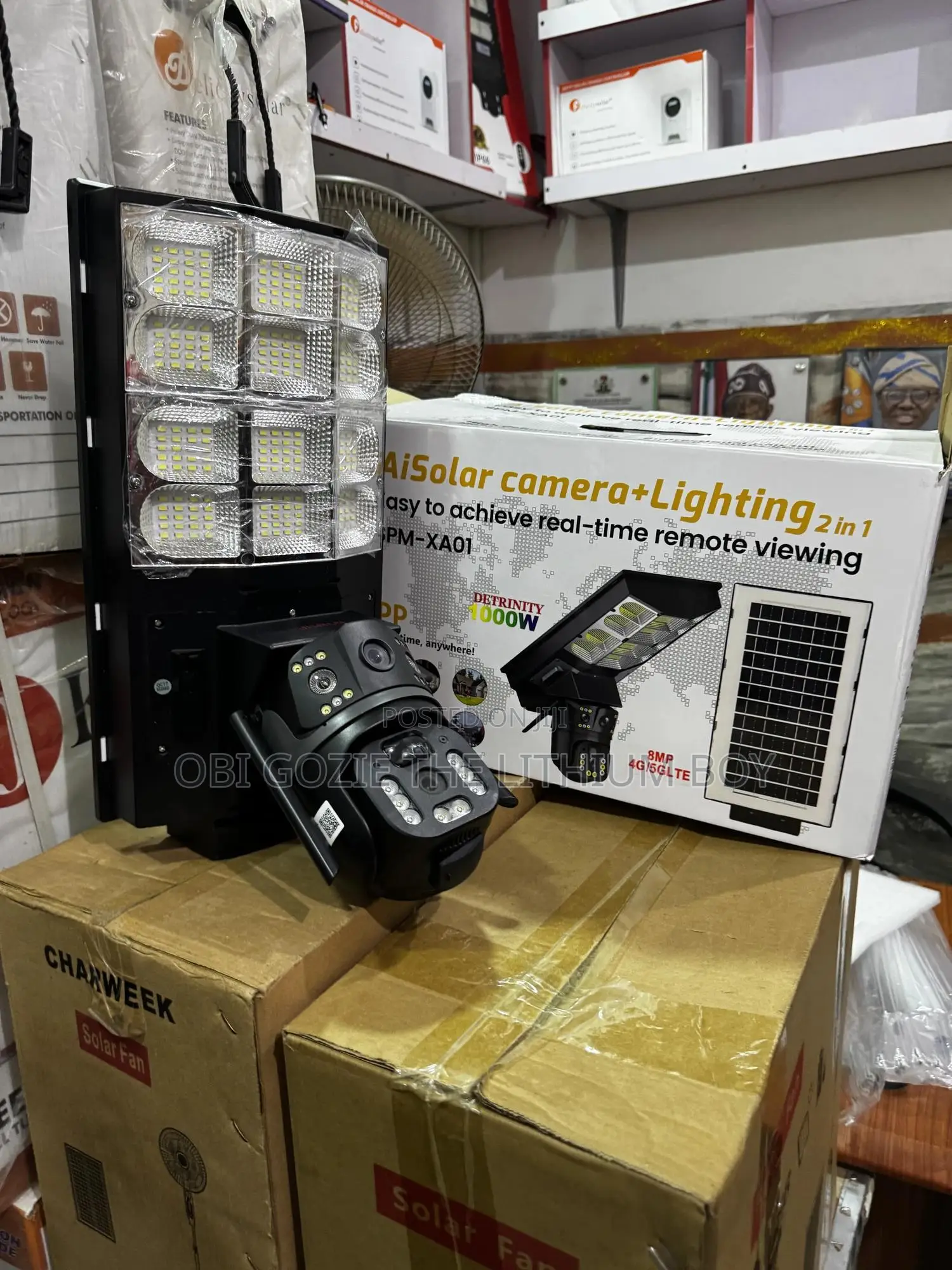 Ai Solar Camera Street Light, Solar Security Camera Street