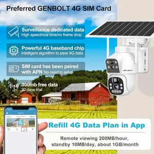 Dual Lens Spotlight CCTV System With Sim Card
